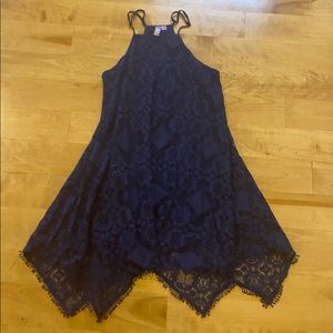 Blue Lace Flowy Dress